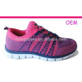 Zapatos de China fábrica zapatos de deporte por encargo con fliknit superior